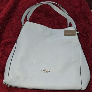 Light Blue Coach Dalton Purse